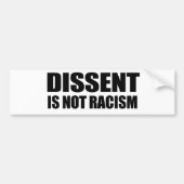 Verspreiding is geen racisme bumpersticker (Voorkant)