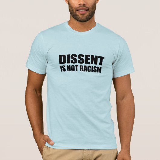 Verspreiding is geen racisme t-shirt (Voorkant)