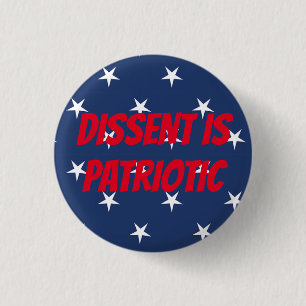 Verspreiding is patriottisch ronde button 3,2 cm