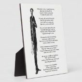 Verspreiding over President Abraham Lincoln  gedic Fotoplaat (Zijkant)