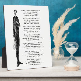 Verspreiding over President Abraham Lincoln  gedic Fotoplaat