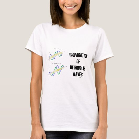 Verspreiding van de Broglie Waves (fysica) T-shirt (Voorkant)