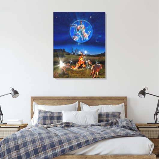 VERSPREIDING VAN DE VREDE NATIES CANVAS AFDRUK (Insitu (Slaapkamer))