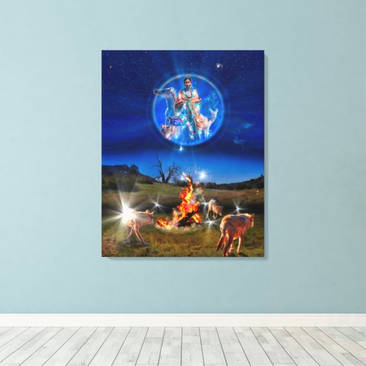 VERSPREIDING VAN DE VREDE NATIES CANVAS AFDRUK (Insitu (Houten vloer))