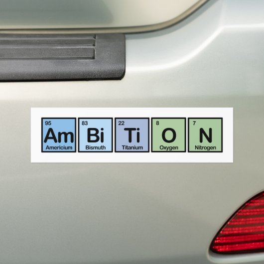 Verspreiding van elementen bumpersticker (Op auto)