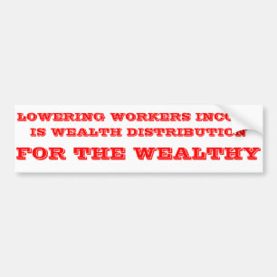 Verspreiding van het vermogen bumpersticker
