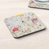 Verspreiding van kleurrijke Tiny Seashells Bier Onderzetter (Linkerzijde)