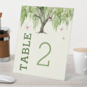 Verspreiding Wilde bruiloft Tafelnummer Deestal Reclamebord Met Voetstuk (Insitu)