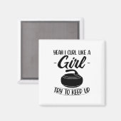 Verspreidingsgeschenken voor meisjes | Curler Spor Magneet (Voorkant / Achterkant)
