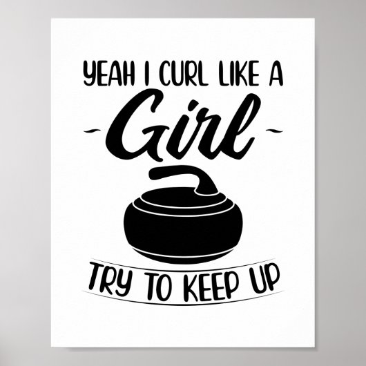 Verspreidingsgeschenken voor meisjes | Curler Spor Poster (Voorkant)