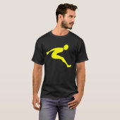 Verspringen - Geel T-shirt (Voorkant volledig)