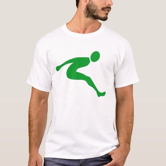 Verspringen - Gras Groen T-shirt (Voorkant)