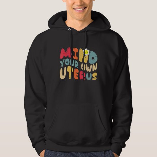  verstand je eigen baarmoeder ondersteunen vrouwen hoodie (Voorkant)
