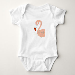 Verstandig als een flamingo romper
