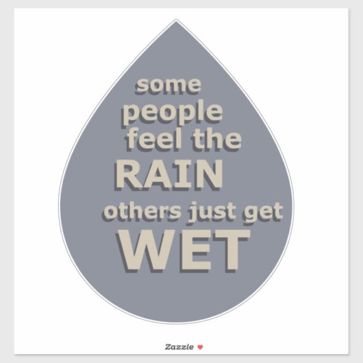 verstandig gezegde over het leven sticker (Vel)