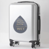 verstandig gezegde over het leven sticker (Koffer)