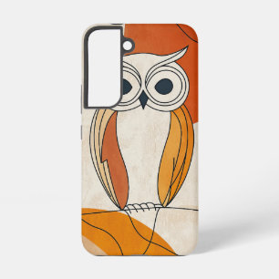 Verstandige Blik Uil Telefoonhoes Samsung Galaxy Hoesje