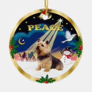 Verstandige Mannen - Norwich Terrier Keramisch Ornament