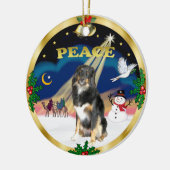 Verstandige Mannen - Tri Color Australian Shepherd Keramisch Ornament (Links)