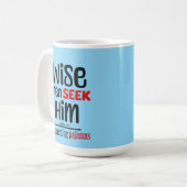 Verstandige Mannen zoeken Hem – en bijpassende pyj Koffiemok (Voorkant links)