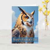 Verstandige Vaderdag Aviaire kaart (Gele Bloem)