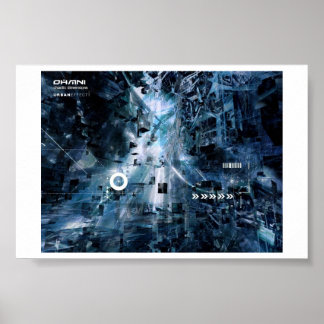 verstedelijkt cyberfunk-chaotische afmetingen poster