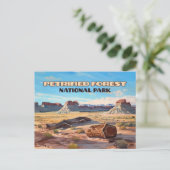 Versteend bos Nationaal Park Arizona Desert Briefkaart (Staand voorkant)