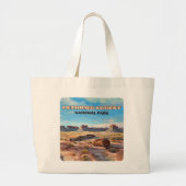 Versteend bos Nationaal Park Arizona Desert Grote Tote Bag (Voorkant)