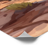 Versteend bos Nationaal Park Arizona Desert Poster (Hoek)