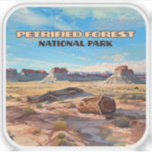 Versteend bos Nationaal Park Arizona Desert Sticker (Voorkant)