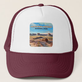 Versteend bos Nationaal Park Arizona Desert Trucker Pet