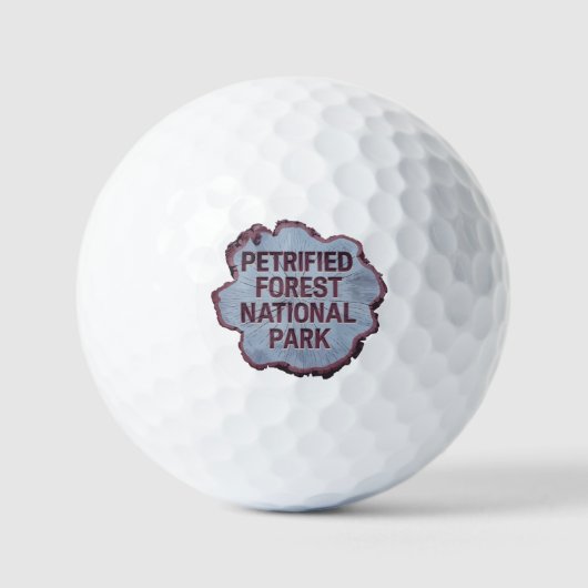 Versteend bos Nationaal Park Boomstronk Golfballen (Voorkant)
