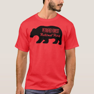 Versteend bos National Park Beer Zwart T-shirt
