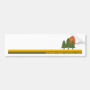 Versteend bos National Park Pine Trees Sun Bumpersticker