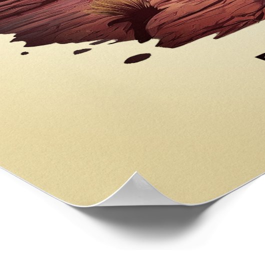 Versteend bos National Park Poster (Hoek)