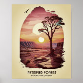 Versteend bos National Park Poster (Voorkant)