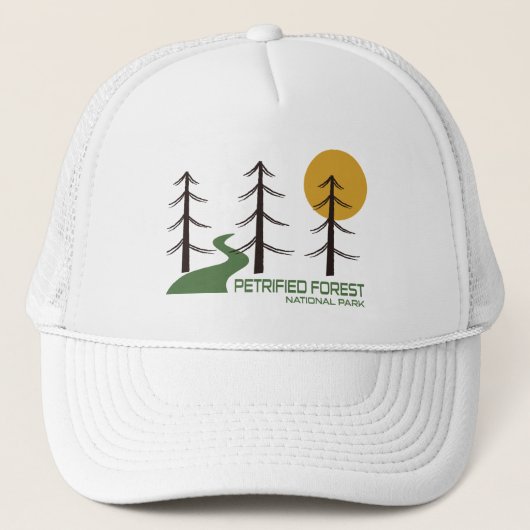 Versteend bos National Park Trail Trucker Pet (Voorkant)