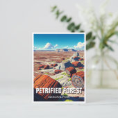 Versteend bos National Park Travel Souvenir Briefkaart (Staand voorkant)
