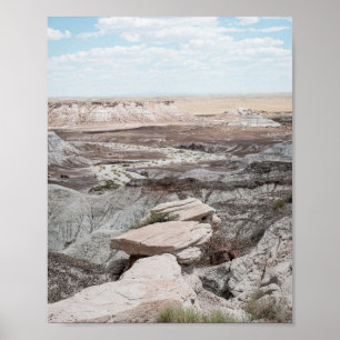 Versteend bos print poster papier (halfglans)