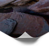 Versteend bos zonsondergang poster (Hoek)