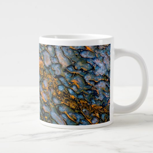 Versteend dinosaurusbot grote koffiekop (Rechts)