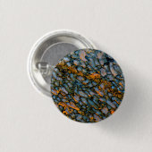 Versteend dinosaurusbot ronde button 3,2 cm (Voorkant /achterkant)