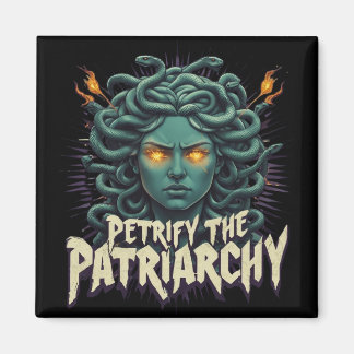 Versteend het Patriarchaat Medusa Empowerment Magneet