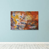 Versteend Hout Bruin Canvas Afdruk (Insitu (Houten vloer))