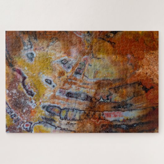 Versteend Hout Bruin Legpuzzel (Horizontaal)