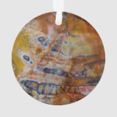 Versteend Hout Bruin Ornament (achterkant)