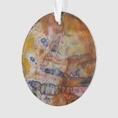 Versteend Hout Bruin Ornament (voorkant)