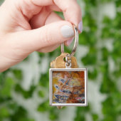 Versteend Hout Bruin Sleutelhanger (Hand)