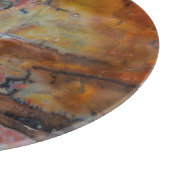 Versteend Hout Bruin Snijplank (Hoek)