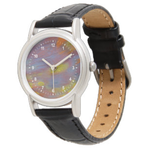Versteend Hout Close-Up Horloge